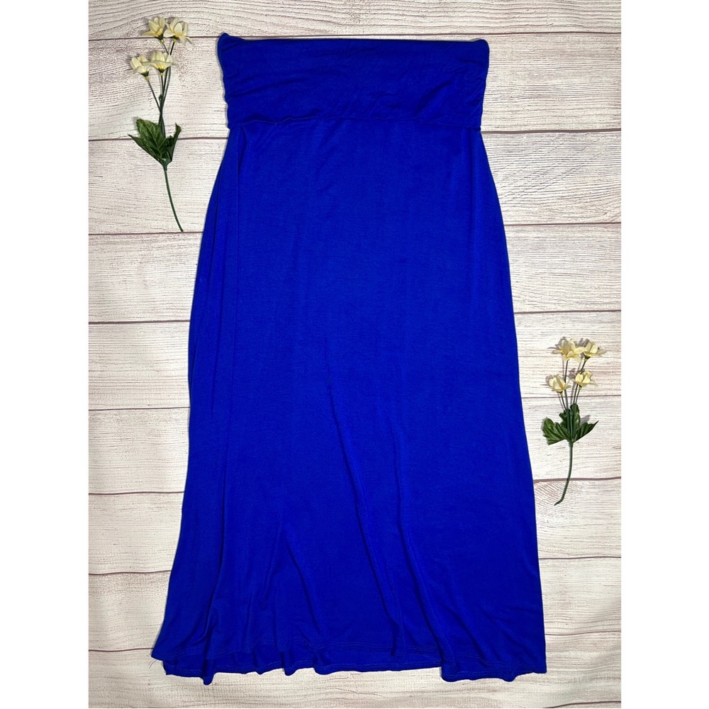 Azules Fold Over Midi Skirt